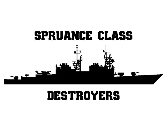Shop for your Spruance Class Destroyers decals/stickers at Arizona Black Mesa