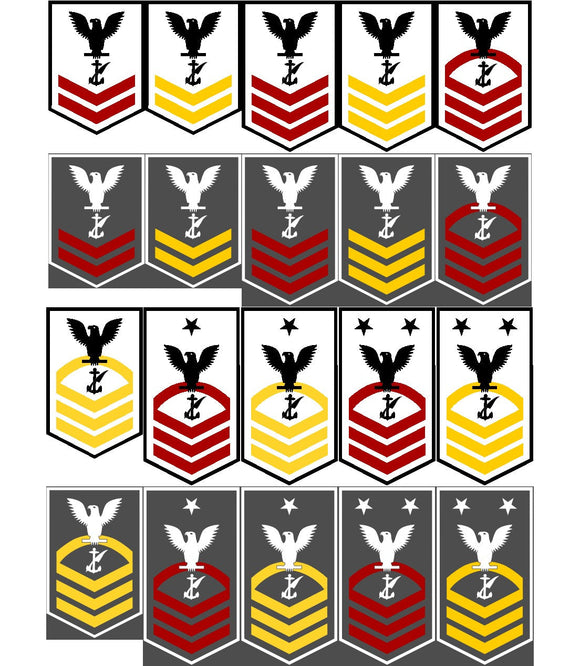 Shop for your Navy Counselor (NC) rank / rating badge / insignia decals/stickers at Arizona Black Mesa