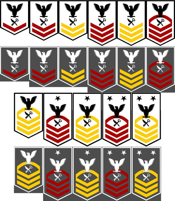 Shop for your Ship's Servicemen (SH) rank / rating badge / insignia decals/stickers at Arizona Black Mesa