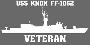 Shop for your White USS Knox FF-1052 sticker/decal at Arizona Black Mesa.
