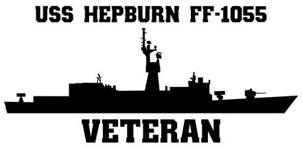 Shop for your Black USS Hepburn FF-1055 sticker/decal at Arizona Black Mesa.