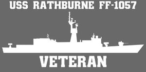 Shop for your White USS Ratheburne FF-1057 sticker/decal at Arizona Black Mesa.