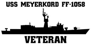Shop for your Black USS Meyerkord FF-1058 sticker/decal at Arizona Black Mesa.