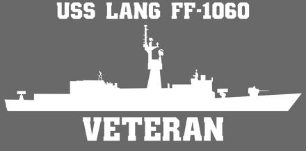 Shop for your White USS Lang FF-1060 sticker/decal at Arizona Black Mesa.