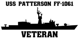 Shop for your Black USS Patterson FF-1061 sticker/decal at Arizona Black Mesa.