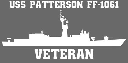 Shop for your White USS Patterson FF-1061 sticker/decal at Arizona Black Mesa.