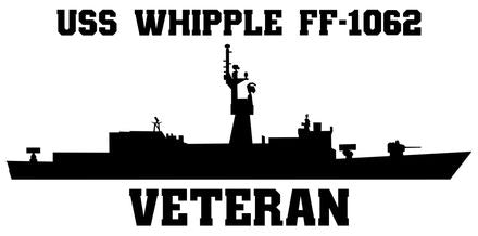 Shop for your Black USS Whipple FF-1062 sticker/decal at Arizona Black Mesa.