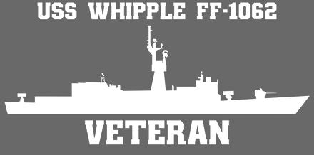 Shop for your White USS Whipple FF-1062 sticker/decal at Arizona Black Mesa.
