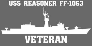 Shop for your White USS Reasoner FF-1063 sticker/decal at Arizona Black Mesa.