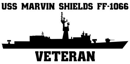 Shop for your Black USS Marvin Shields FF-1066 sticker/decal at Arizona Black Mesa.