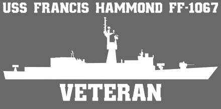 Shop for your White USS Francis Hammond FF-1067 sticker/decal at Arizona Black Mesa.