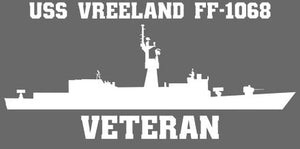 Shop for your White USS Vreeland FF-1068 sticker/decal at Arizona Black Mesa.