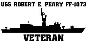 Shop for your Black USS Robert E. Peary FF-1073 sticker/decal at Arizona Black Mesa.