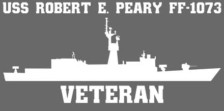 Shop for your White USS Robert E. Peary FF-1073 sticker/decal at Arizona Black Mesa.