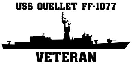 Shop for your Black USS Ouellet FF-1077 sticker/decal at Arizona Black Mesa.
