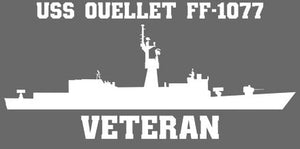 Shop for your White USS Ouellet FF-1077 sticker/decal at Arizona Black Mesa.