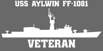 Shop for your White USS Aylwin FF-1081 sticker/decal at Arizona Black Mesa.