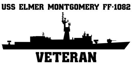 Shop for your Black USS Elmer Montgomery FF-1082 sticker/decal at Arizona Black Mesa.