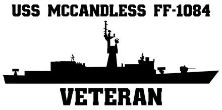 Shop for your Black USS McCandless FF-1084 sticker/decal at Arizona Black Mesa.