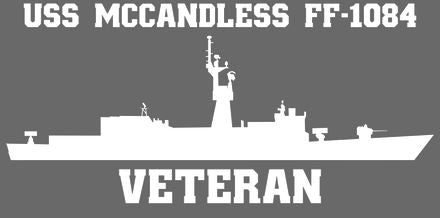 Shop for your White USS McCandless FF-1084 sticker/decal at Arizona Black Mesa.