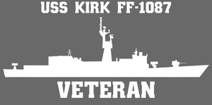 Shop for your White USS Kirk FF-1087 sticker/decal at Arizona Black Mesa.