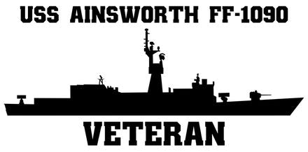 Shop for your Black USS Ainsworth FF-1090 sticker/decal at Arizona Black Mesa.