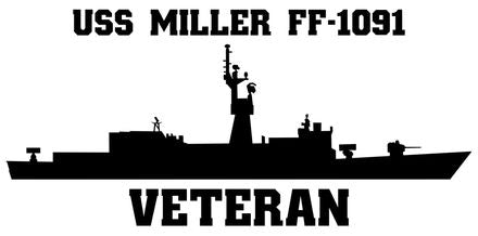 Shop for your Black USS Miller FF-1091 sticker/decal at Arizona Black Mesa.