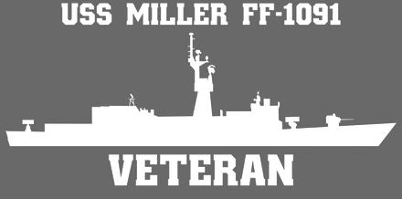 Shop for your White USS Miller FF-1091 sticker/decal at Arizona Black Mesa.