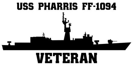 Shop for your Black USS Pharris FF-1094 sticker/decal at Arizona Black Mesa.
