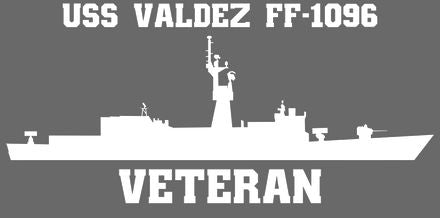 Shop for your White USS Valdez FF-1096 sticker/decal at Arizona Black Mesa.