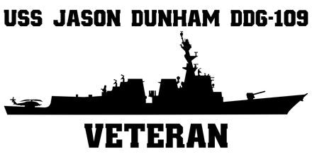 Shop for your Black USS Jason Dunham DDG-109 sticker/decal at Arizona Black Mesa.