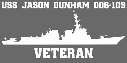 Shop for your White USS Jason Dunham DDG-109 sticker/decal at Arizona Black Mesa.