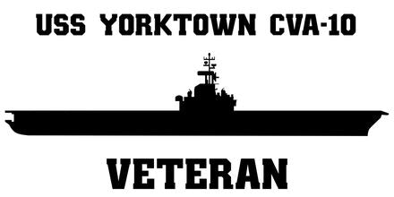 Shop for your Black USS Yorktown CVA-10 sticker/decal at Arizona Black Mesa.