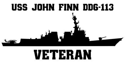 Shop for your Black USS John Finn DDG-113 sticker/decal at Arizona Black Mesa.