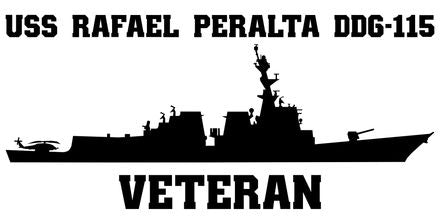 Shop for your Black USS Rafael Peralta DDG-115 sticker/decal at Arizona Black Mesa.