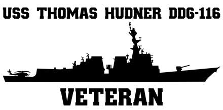 Shop for your Black USS Thomas Hudner DDG-116 sticker/decal at Arizona Black Mesa.