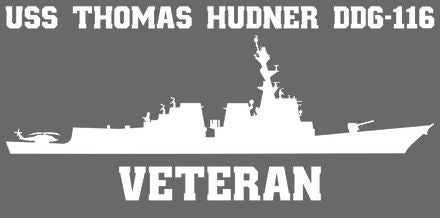 Shop for your White USS Thomas Hudner DDG-116 sticker/decal at Arizona Black Mesa.