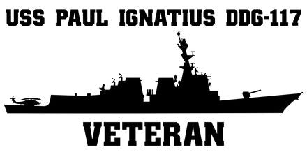 Shop for your Black USS Paul Ignatius DDG-117 sticker/decal at Arizona Black Mesa.