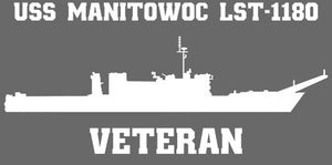Shop for your White USS Manitowoc LST-1180 sticker/decal at Arizona Black Mesa.