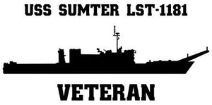 Shop for your Black USS Sumter LST-1181 sticker/decal at Arizona Black Mesa.