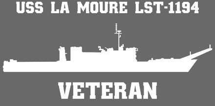 Shop for your White USS La Moure LST-1194 sticker/decal at Arizona Black Mesa.
