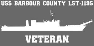 Shop for your White USS Barbour County LST-1195 sticker/decal at Arizona Black Mesa.