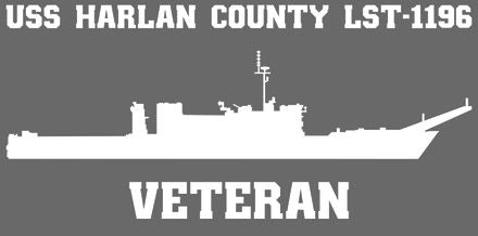 Shop for your White USS Harlan County LST-1196 sticker/decal at Arizona Black Mesa.