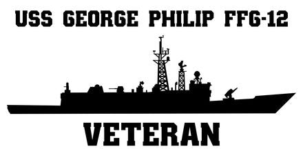 Shop for your Black USS George Philip FFG-12 sticker/decal at Arizona Black Mesa.