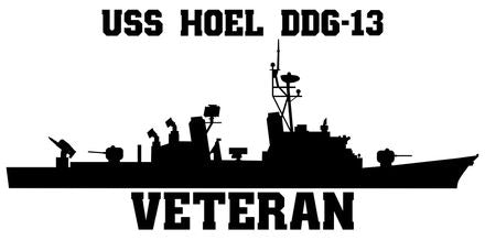Shop for your Black USS Hoel DDG-13 sticker/decal at Arizona Black Mesa.