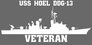 Shop for your White USS Hoel DDG-13 sticker/decal at Arizona Black Mesa.