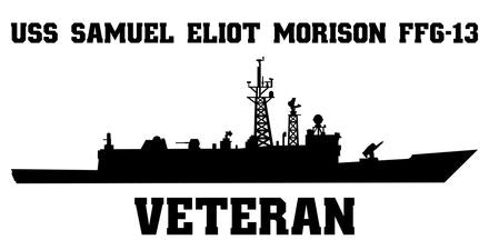Shop for your Black USS Samuel Eliot Morison FFG-13 sticker/decal at Arizona Black Mesa.