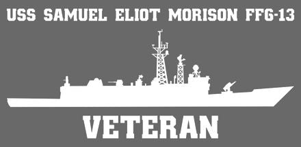 Shop for your White USS Samuel Eliot Morison FFG-13 sticker/decal at Arizona Black Mesa.