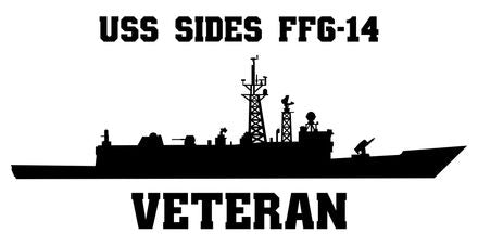 Shop for your Black USS Sides FFG-14 sticker/decal at Arizona Black Mesa.