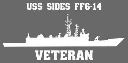 Shop for your White USS Sides FFG-14 sticker/decal at Arizona Black Mesa.